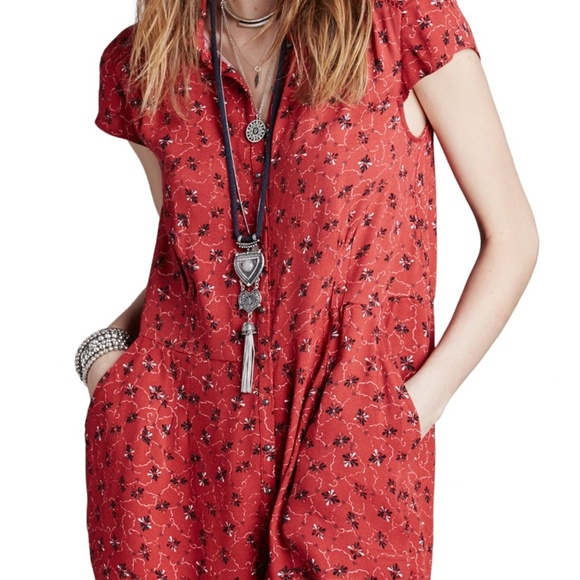 nwt FREE PEOPLE Debby Dot Romper - Picture 2 of 8
